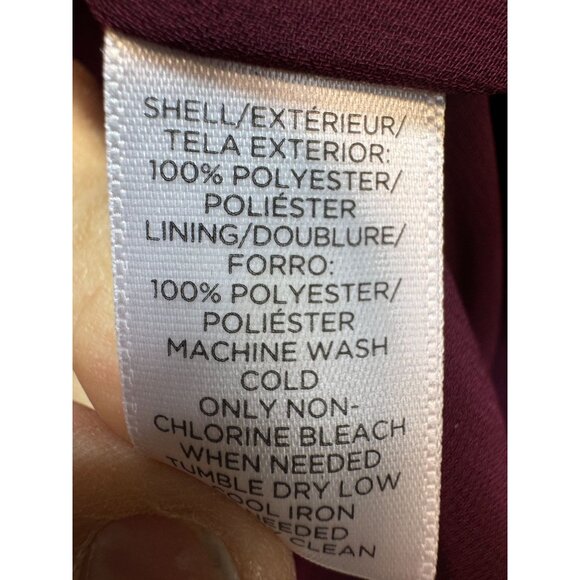 Loft Womens Velvet Strappy Cami Tank Top Size M Burgundy V-Neck Chic Summer - Picture 4 of 13